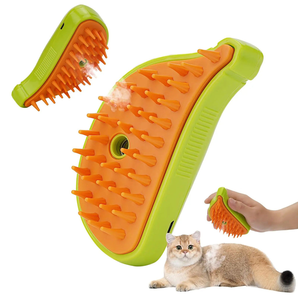 Cepillo con vapor /Grooming Spa Deluxe: Steamy Spray Massage Comb for Dogs