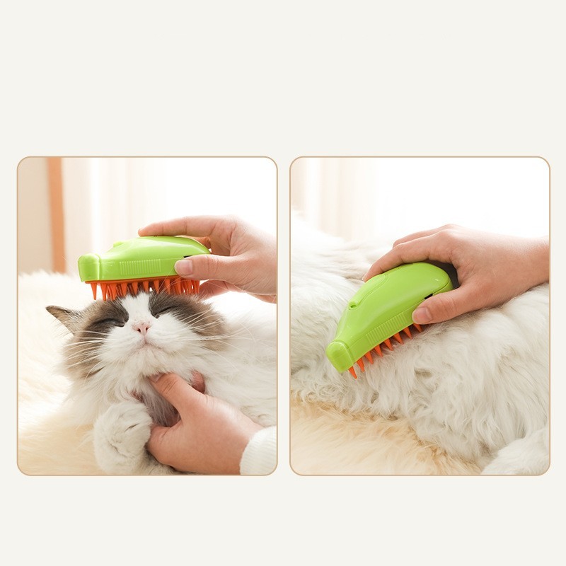 Cepillo con vapor /Grooming Spa Deluxe: Steamy Spray Massage Comb for Dogs